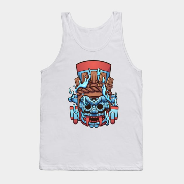 Monster Wooden Head Tank Top by Mako Design 